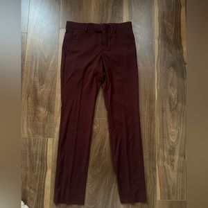 Men’s Red slim fit dress pants